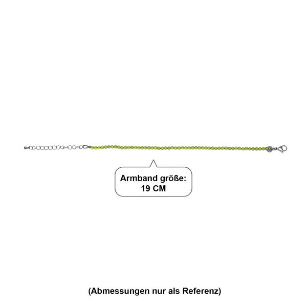EVER TRUE Peridot Armband ca. 19 cm 316L Edelstahl ca. 12.00 ct image number 4
