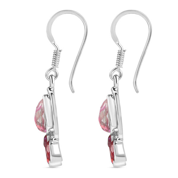 Sajen Silber-Opal Dublett, Mystischer Quarz des Regenbogenvulkans Ohrringe 925 Silber rhodiniert ca. 3.30 ct image number 5