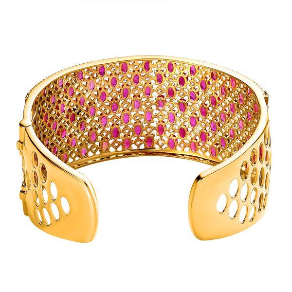 Afrikanischer Rubin und Zirkon-Armreif, 19cm - 40,30 ct. image number 5