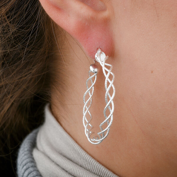 925 Silber Creolen, ca. 5,30g image number 1