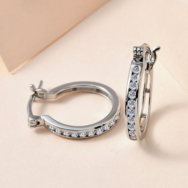 Moissanit Creolen - 0,64 ct. image number 6