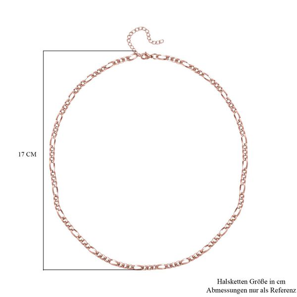 Figaro-Halskette, ca. 50 cm, Edelstahl, Roséfarben image number 5