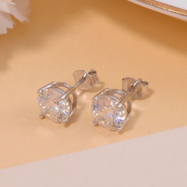 Moissanit Ohrringe - 3,64 ct. image number 6