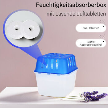 Luftentfeucher, inkl. 2 Filter, Lavendel