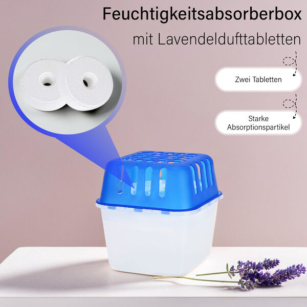 Luftentfeucher, inkl. 2 Filter, Lavendel image number 1