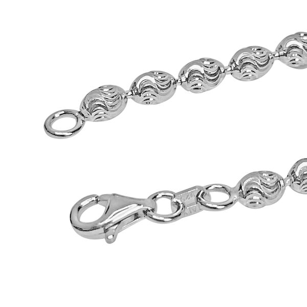 Kugel Armband und Halskette mit Diamantschliff-Muster image number 4