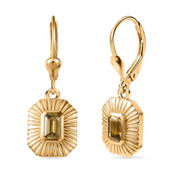 AA nat&uuml;rlicher goldener Tansanit-Ohrringe - 0,57 ct. image number 0