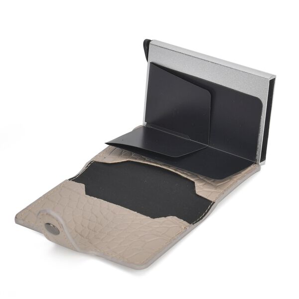 Kompakter Kartenhalter mit RFID-Schutz, beige image number 5