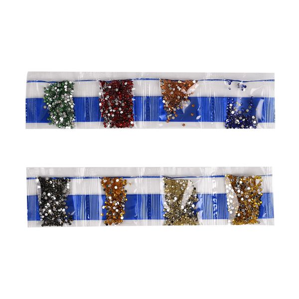 DIY Diamond Painting Leinwand, Mandala-Blumen, mehrfarbig mit Glitzerakzenten, 29x29cm image number 7