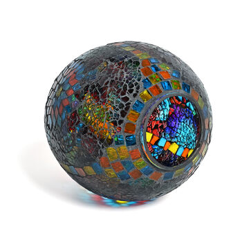 Mosaic Glass table lamp size:15*23cm color:multi color material: iron glass   weight:1KGS
