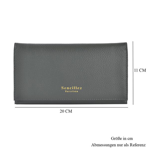 SENCILLEZ: Reise-Etui aus echtem Leder mit RFID Schutz, gr&uuml;n image number 11