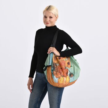 Shopper Tasche mit Sunflowers van Gogh Design, 40x30x12cm, , van Gogh