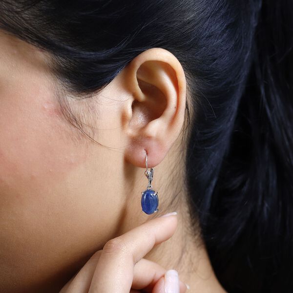 Kyanit Ohrringe 925 Silber platiniert ca. 9,57 ct. image number 3