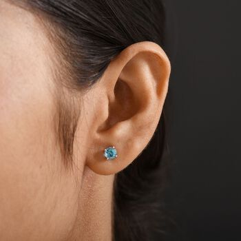 D&rsquo;joy AA Betroka Blauer Apatit Ohrringe 925 Silber rhodiniert ca. 1.16 ct