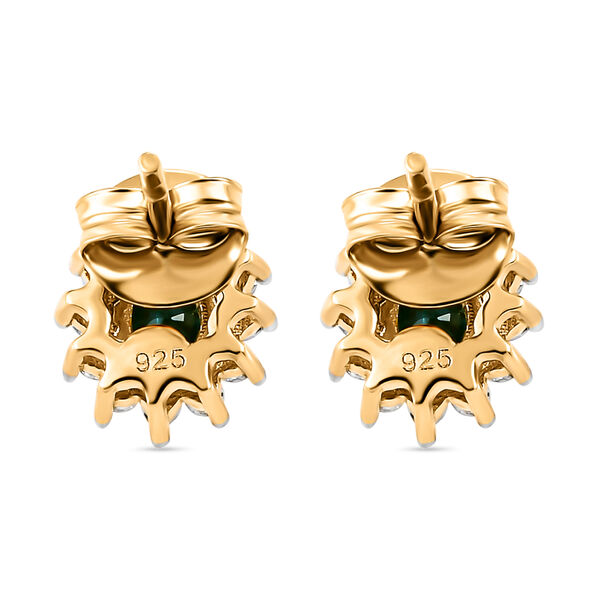 &Auml;thiopische Smaragd und Zirkon-Ohrringe - 1,07 ct. image number 5