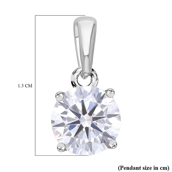 LUXURIANT SGL zertifizierter VS-EF Labor Diamant Anh&auml;nger in 375 Wei&szlig;gold - 1 ct. image number 5