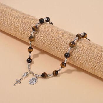 Tigerauge Halskette, 45+5 cm - 180 ct.