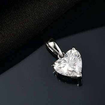 LUXURIANT IGI zertifizierter VS2-D Labor Herz Diamant Anh&auml;nger in 950 Platin - 2 ct.