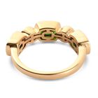 Natürlicher Chromdiopside und Zirkon Designer inspirierter Ring 925 Silber vergoldet  ca. 2,98 ct image number 4