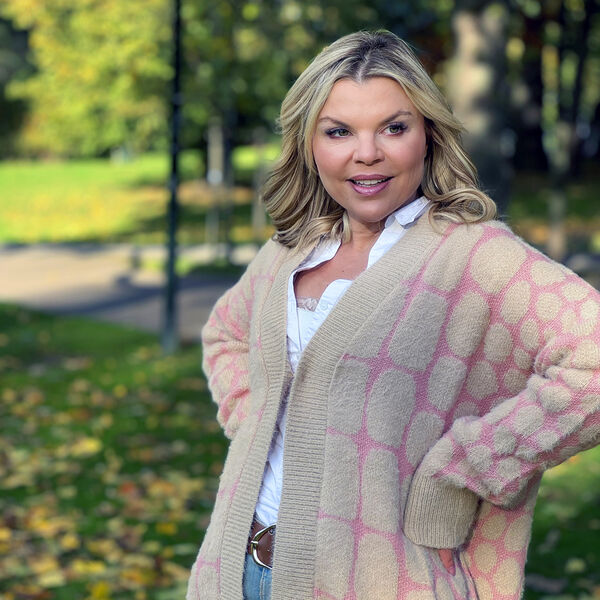 Cardigan Damen, Beige und rosa image number 4