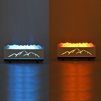 Aroma-Luftbefeuchter mit Doppel-Spr&uuml;hfunktion, LED-Licht und 10 Duft&ouml;len, 200 ml