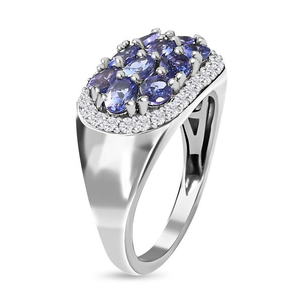 AAA Tansanit und Zirkon Ring - 2,71 ct. image number 5