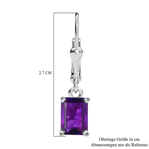 Afrikanische Amethyst Ohrringe, 925 Silber ca. 1.91 ct image number 6