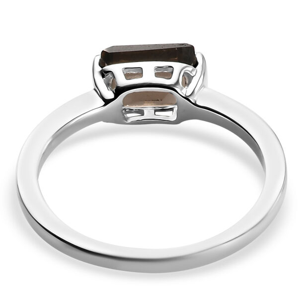 Rauchquarz Solitär-Ring, 925 Silber  ca. 1,06 ct image number 6