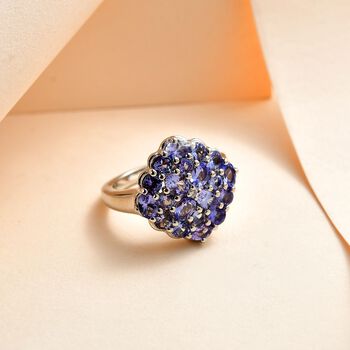 Tansanit Cluster Ring - 2,37 ct.