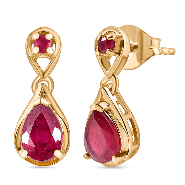 D'Joy afrikanische Rubin Ohrringe - 2,18 ct.