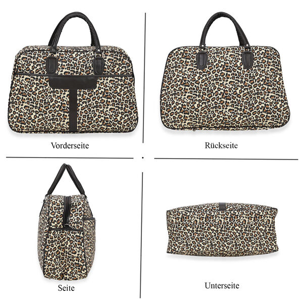 Reisetasche mit braunem Leopardenmuster image number 4