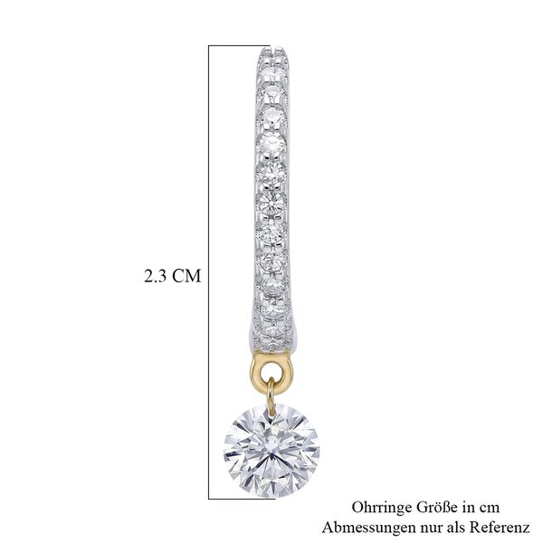LUXURIANT DIAMOND - Lab Grown Diamant VS-GH Ohrringe 925 Silber 750 Gelbgold vermeil ca. 1,00 ct. image number 5