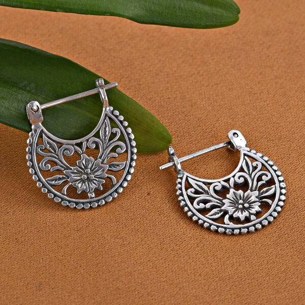 Royal Bali Kollektion - 925 Silber Ohrringe image number 1