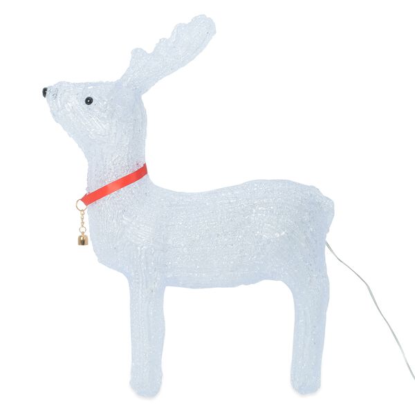 Dekorative Rentierlampe mit mehrfarbiger LED-Beleuchtung, 40x27 cm  image number 3