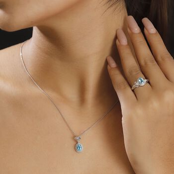 Lagunen Apatit Schmuckset - 1,58 ct.