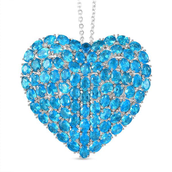 D'Joy Neon Apatit Anh&auml;nger mit 45cm Kette - 18 ct.