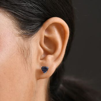 AAA Lab Grown Alexandrit Ohrringe 417 Gold ca. 3.30 ct