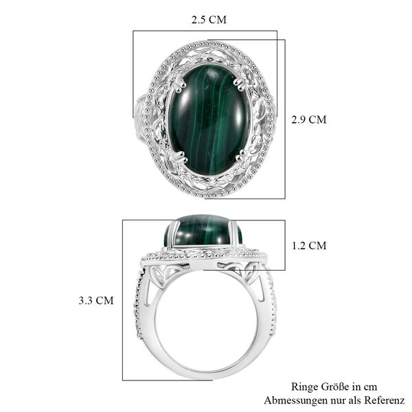 Malachit Ring - 15,54 ct. image number 7