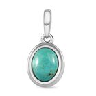 Sierra Nevada Türkis Anhänger, 925 Silber platiniert ca. 1.88 ct