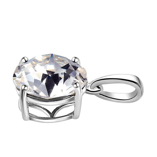 Wei&szlig;er Kristall-Anh&auml;nger, 925 Silber image number 4