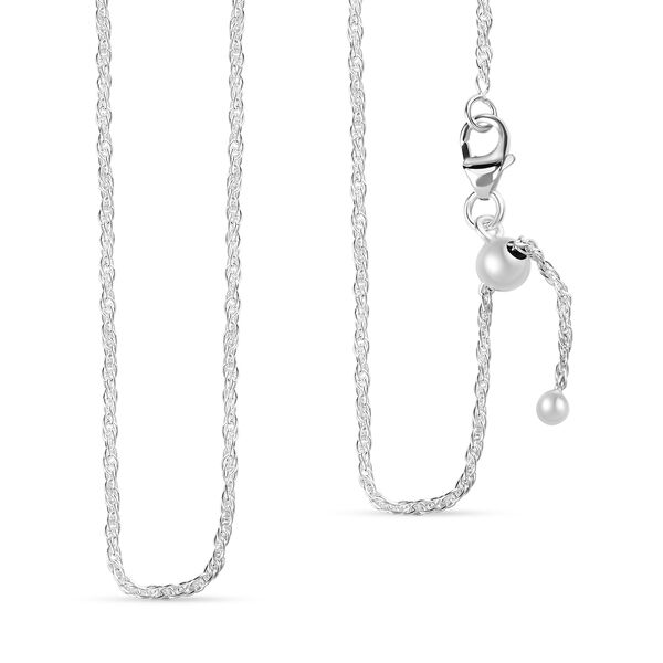 K&ouml;nigskordelkette in 925 Silber, 50 cm