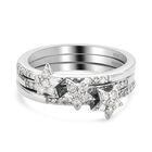 Diamant Ring 925 Silber platiniert  ca. 0,50 ct image number 0
