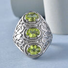 Natürlicher Peridot Ring Edelstahl  ca. 2,39 ct image number 1