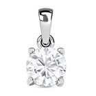 Moissanit Anhänger 925 Silber platiniert ca. 0,99 ct.