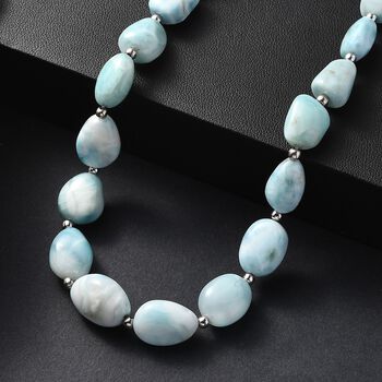 AA Larimar Halskette, 45 cm - 200 ct.