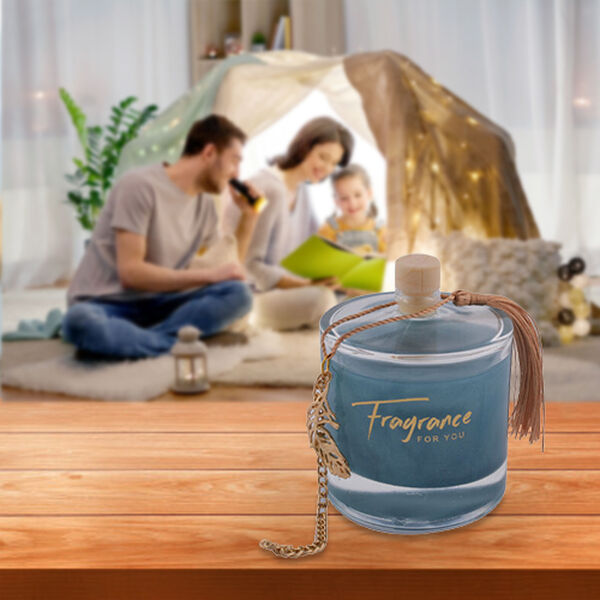 The 5th Season - 100ml Runder Diffusor mit Glitzerpuder in Geschenkbox, Duft: Cold Water, Grau image number 2