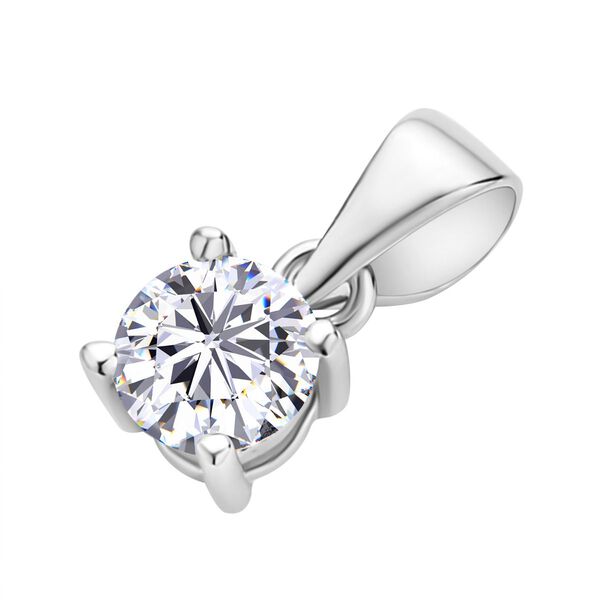 3er-Set aus rhodiniertem Silber mit Moissanit-Ring, -Anh&auml;nger und -Ohrringen - 1,70 Karat. image number 7