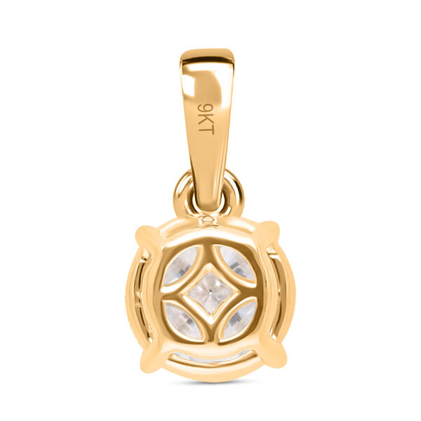 LUXURIANT DIAMOND- SGL zertifizierter VS-EF Labor Diamant Anh&auml;nger und Ohrringe in 375 Gelbgold image number 5