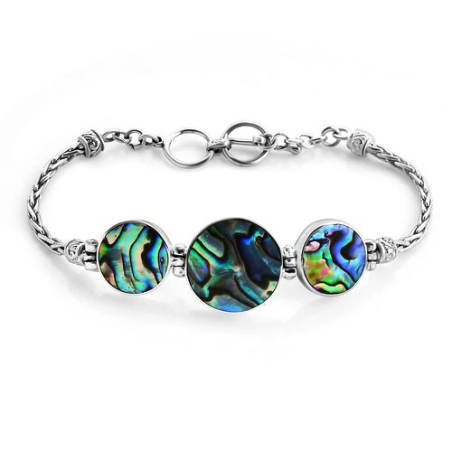 Royal Bali Kollektion - Abalone Muschel und Koralle Armband, 20 cm image number 0