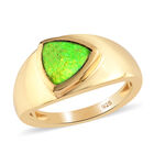 Ammolit-Ring, 925 Silber Gelbgold Vermeil  ca. 1,32 ct image number 3